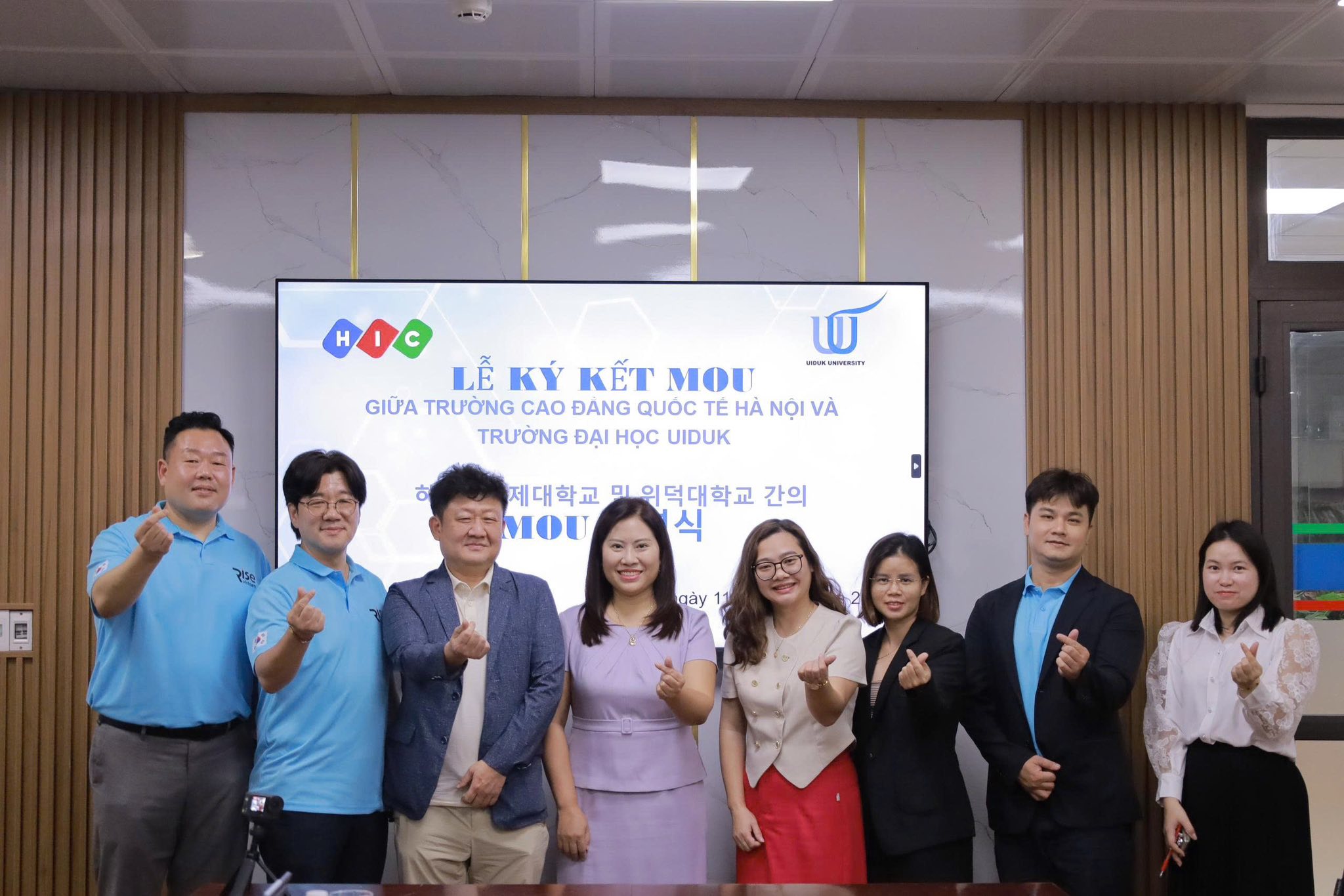 HIC đón tiếp đoàn đại biểu Đại học UIDUK – Dấu mốc mới cho hợp tác quốc tế